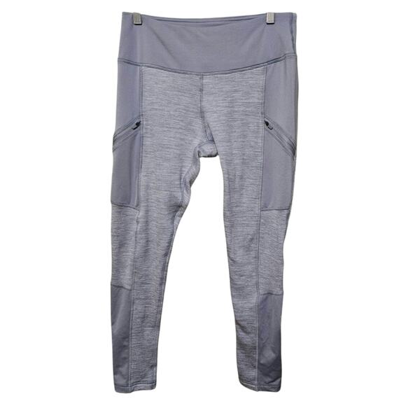 Active Life Light Gray Leggings with Pockets Ankle Running Women's Size Large - Picture 1 of 6